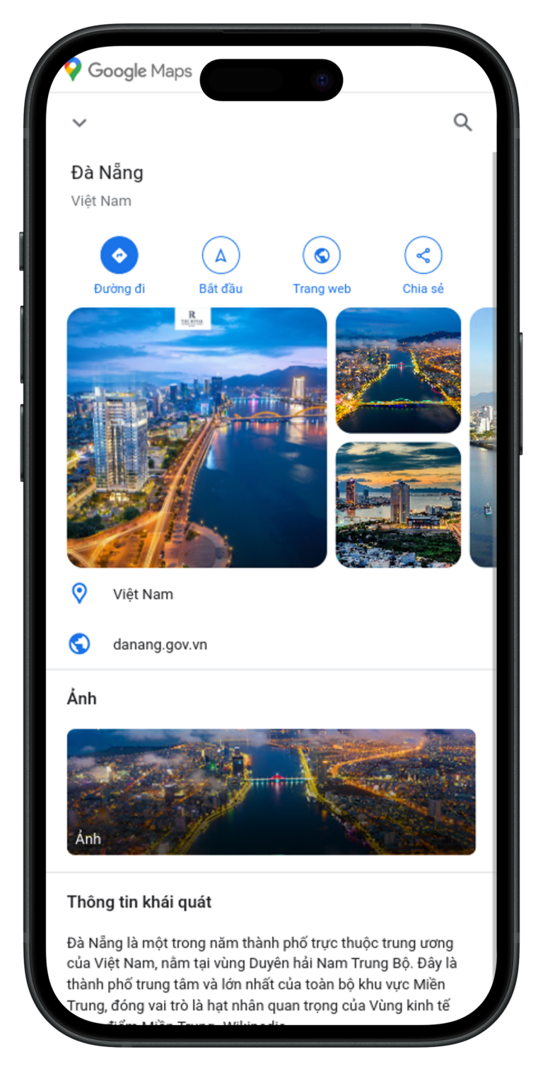 dịch vụ google maps Đà Nẵng